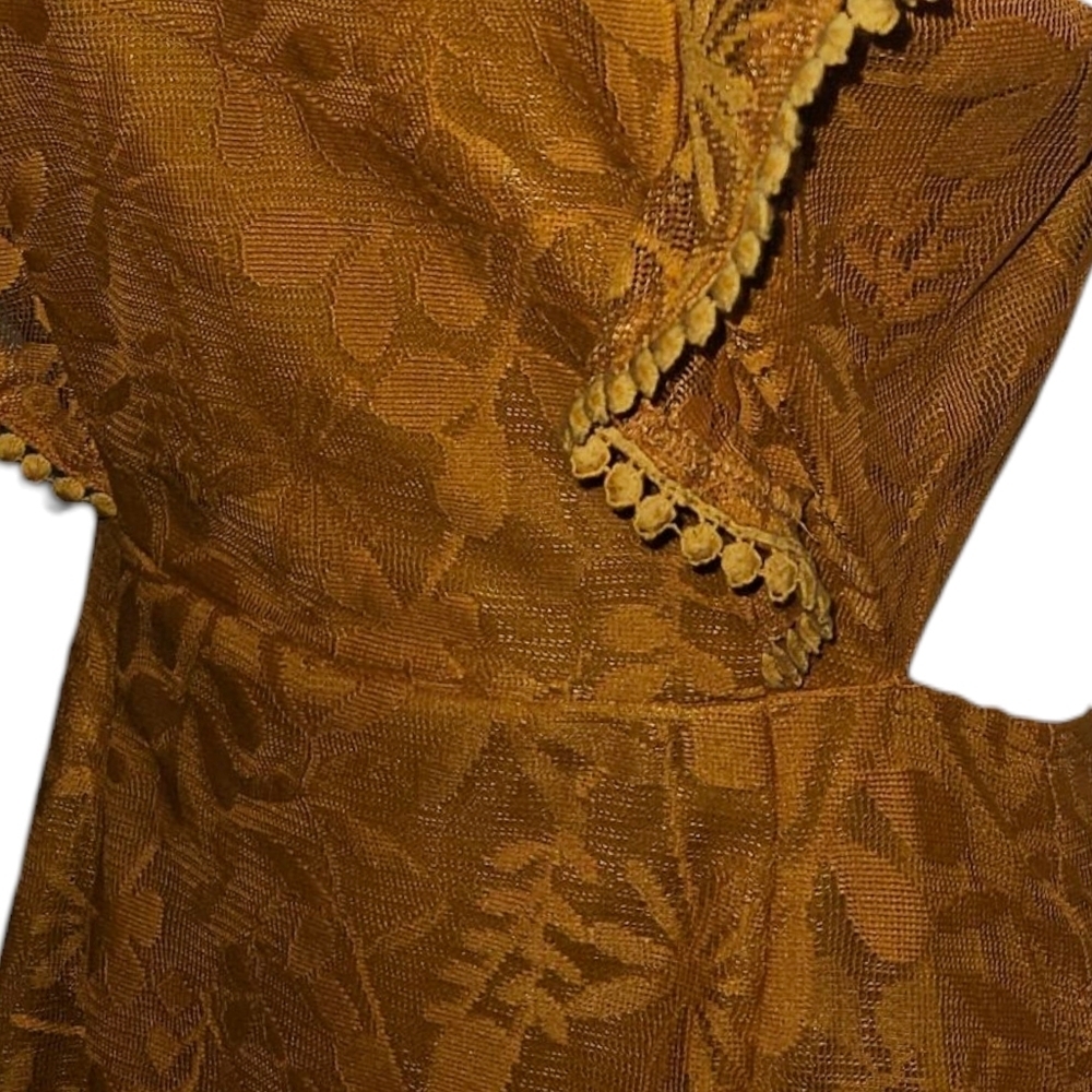 Angel Biba Lace Side Cutout Open Back Dress - Picture 3 of 4
